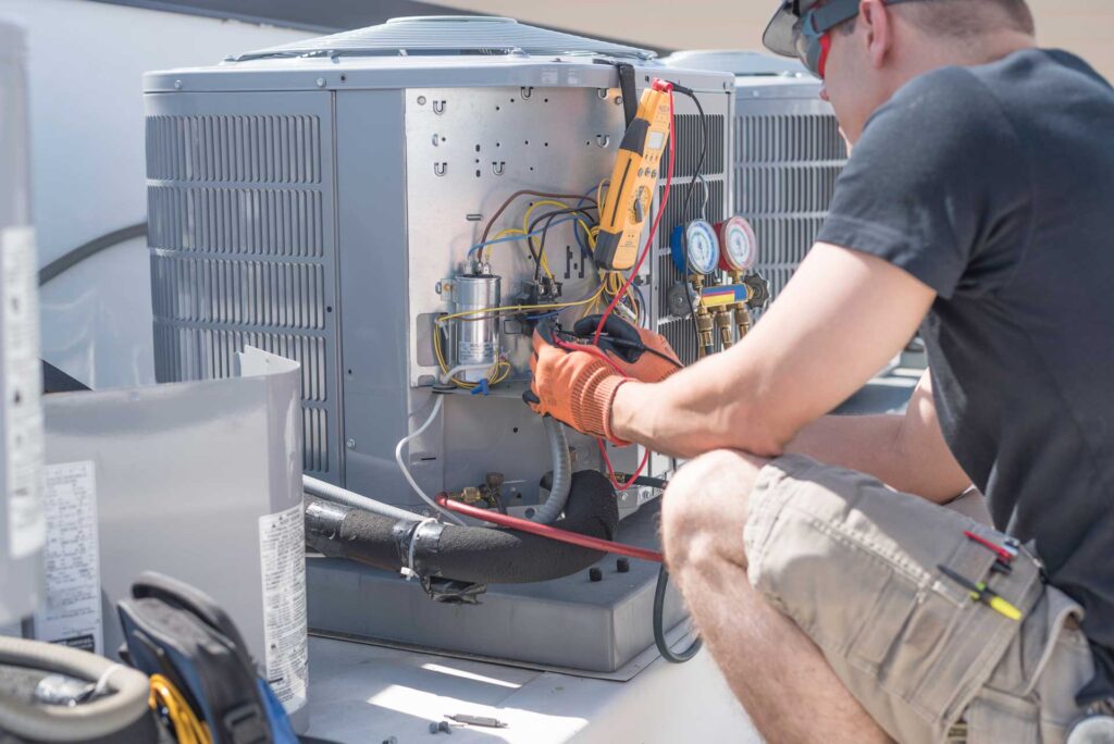 HVAC technician at work in Anne Arundel County